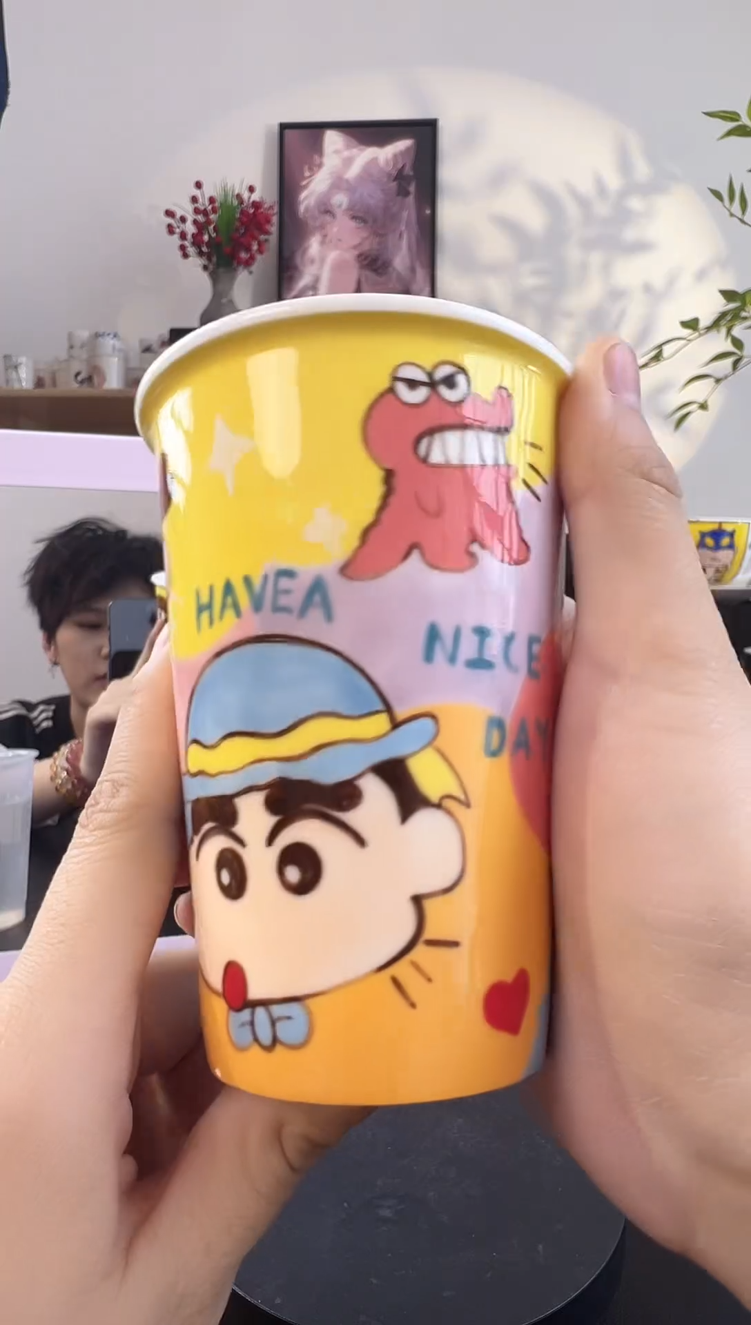 【闪购商品】摆件手工手绘陶瓷小杯杯