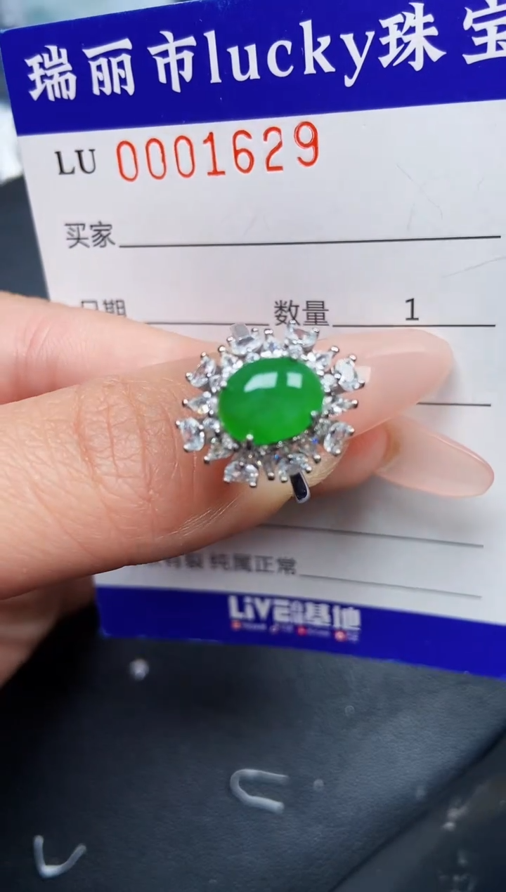 【闪购商品】翡翠颈饰银S925镶嵌1629