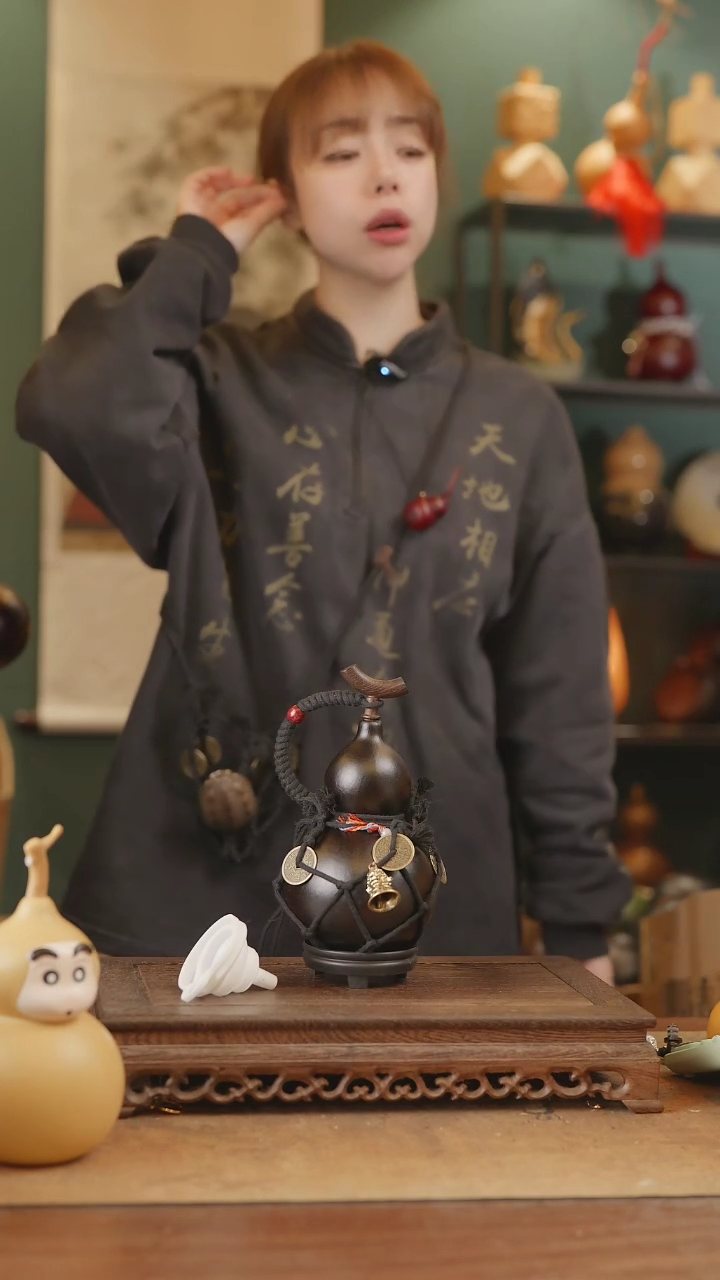 【闪购商品】70号精品天然大漆工艺防渗内胆酒葫芦~