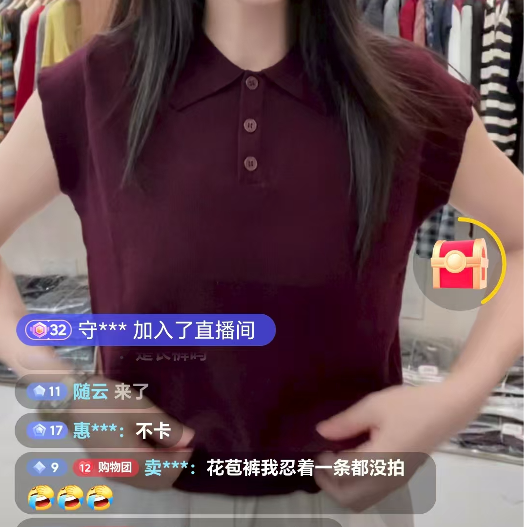 672纯色针织常规短袖POLO领短袖羊毛衫三粒扣飞袖上衣潮流显瘦