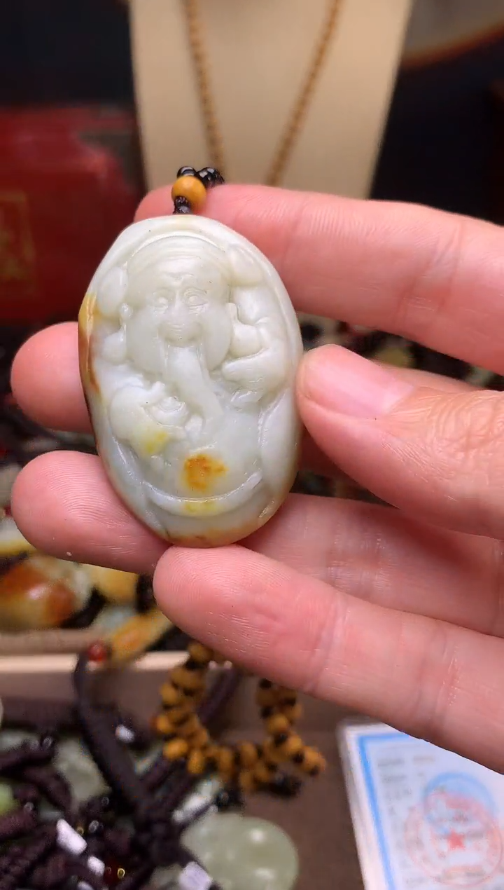 颈饰未镶嵌和田玉新疆料青海料清水和田玉吊坠