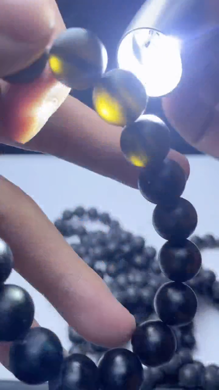 未镶嵌琥珀手串112     k12黄色