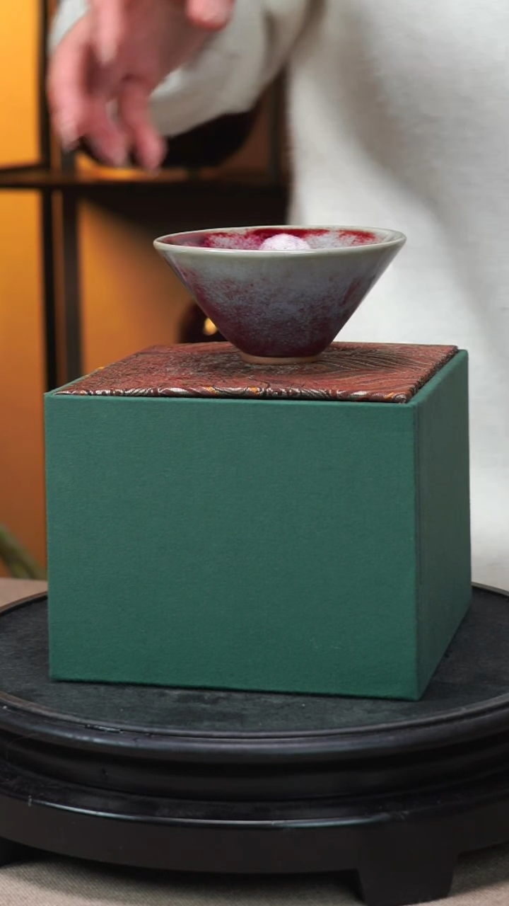 【闪购商品】【瓷辉钧窑】斗笠盏