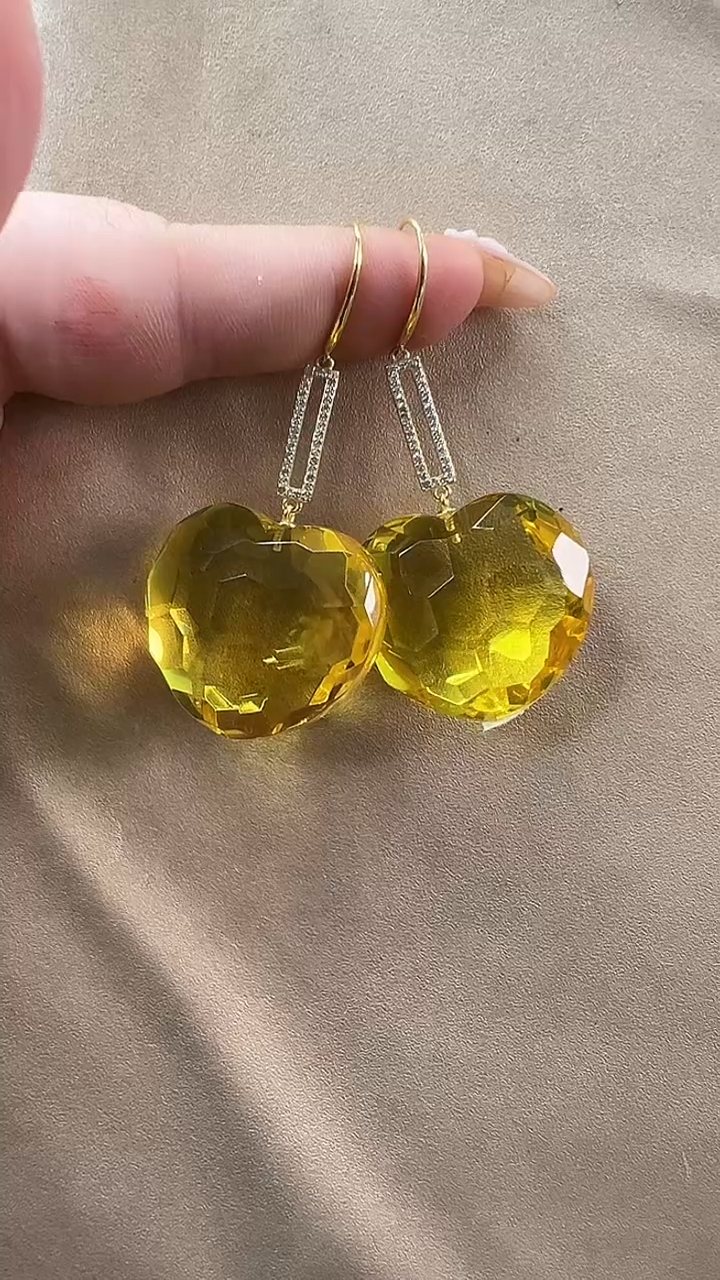 未镶嵌琥珀耳饰耳环