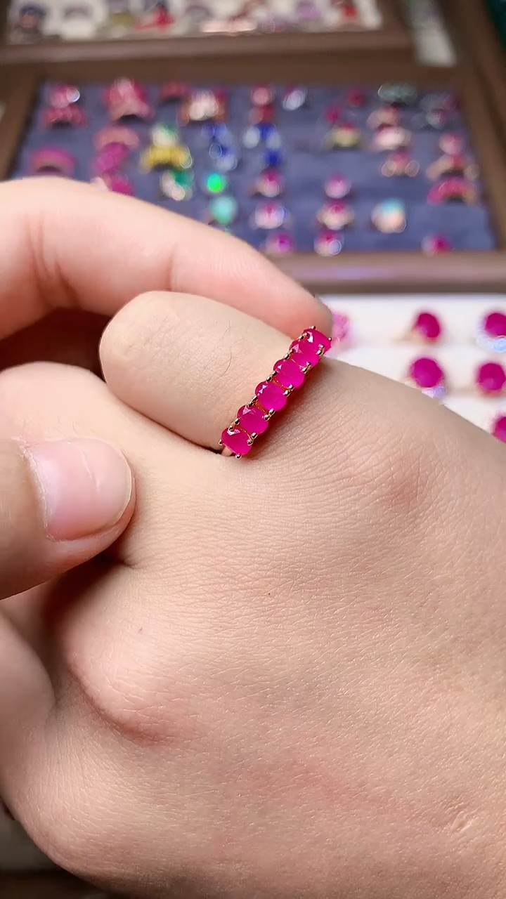 【闪购商品】红宝石戒指银S925镶嵌22