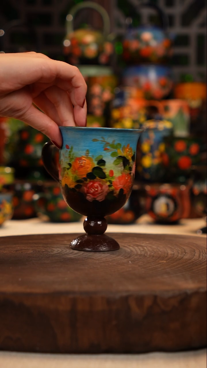 油画   釉下彩   杯子