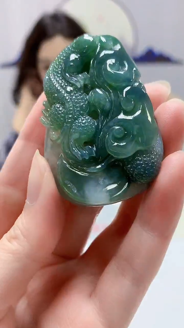 【闪购商品】定制翡翠未镶嵌4829zm-毛货挂件28