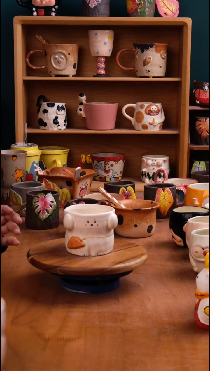 摆件陶景德镇原创手工陶瓷