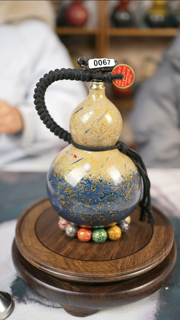 【闪购商品】067精品大漆酒葫芦送网兜漏斗