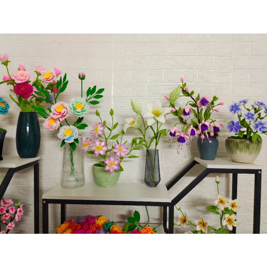 巧巧手作的第二个各种毛线钩花视频教程合集课程-读书卡