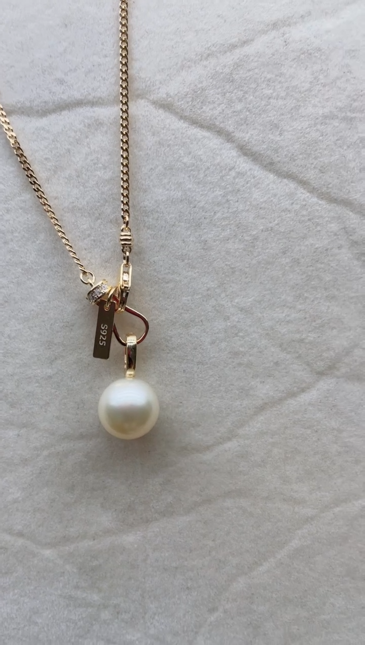 【闪购商品】海水珍珠套链银S925镶嵌A26