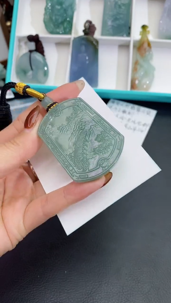 颈饰未镶嵌翡翠缅甸天然翡翠