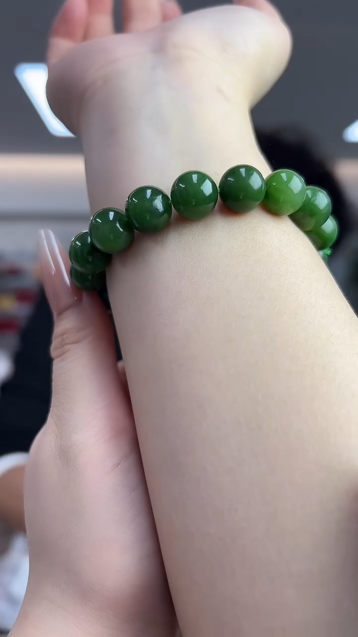 【闪购商品】和田玉碧玉未镶嵌手串