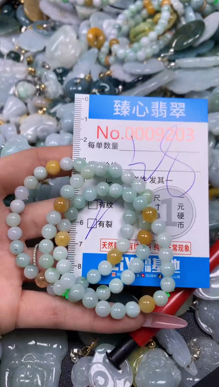 【闪购商品】翡翠颈饰未镶嵌含绳0009203