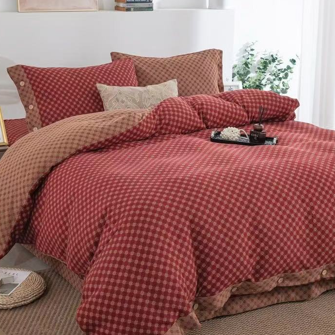 巴黎 秋冬被-- 纯棉 提花双层纱 亲肤 柔软 全棉 双面 加厚春秋被