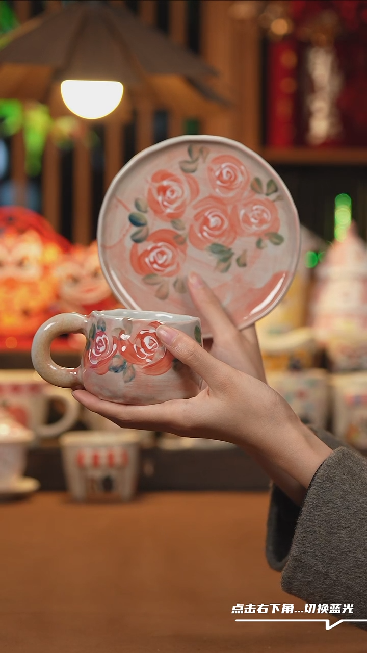 【闪购商品】杯子B114创意手绘陶瓷水杯