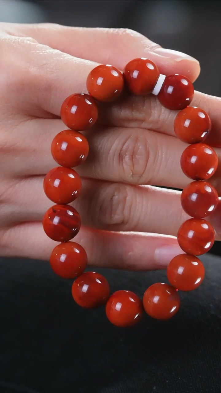 【闪购商品】南红玛瑙手串未镶嵌柿子@@SCSZ单-12.5m手工