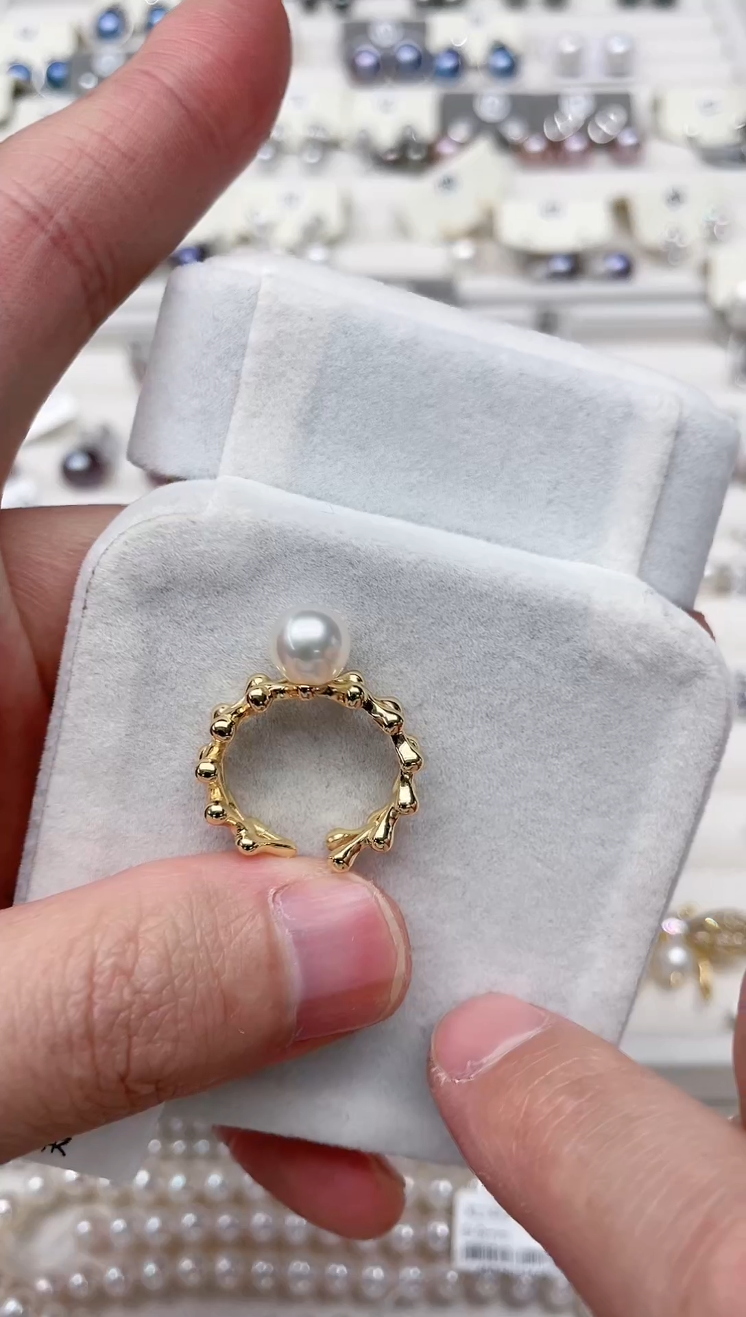 【闪购商品】海水珍珠戒指银S925镶嵌戒指