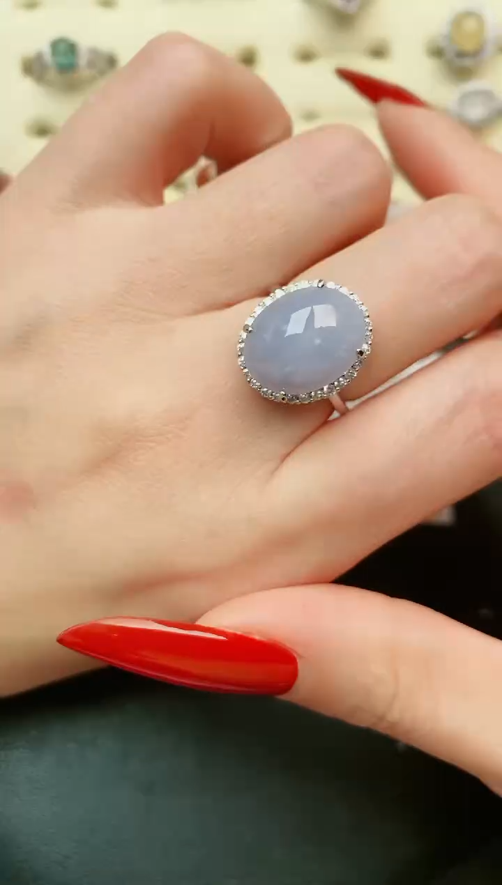 【闪购商品】翡翠戒指银S925镶嵌......