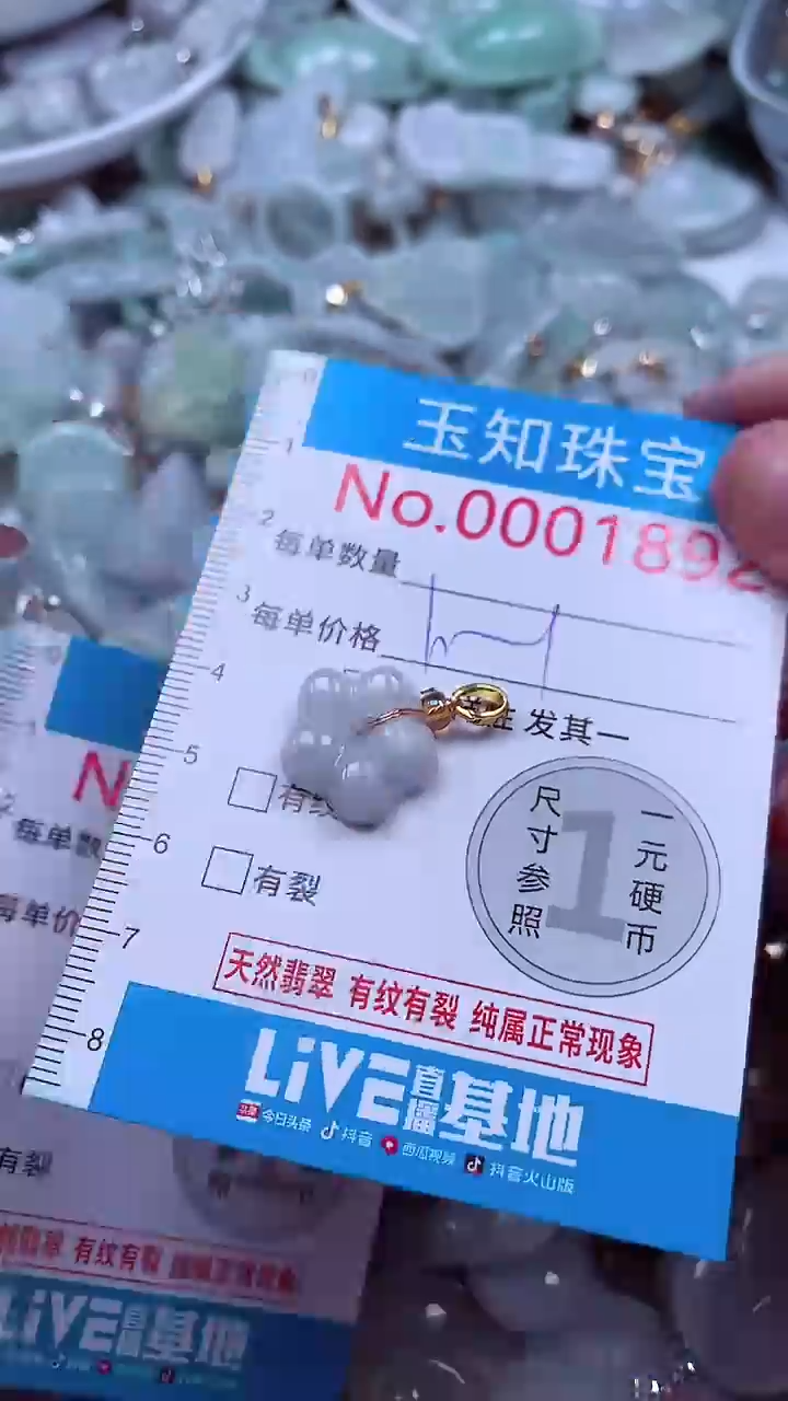 吊坠(不含链)未镶嵌翡翠1892