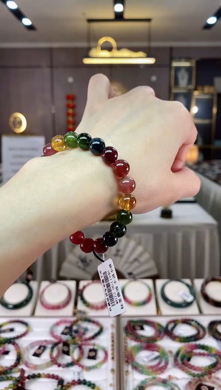 【闪购商品】碧玺单圈手串8mm+未镶嵌（多样性发一条）hon