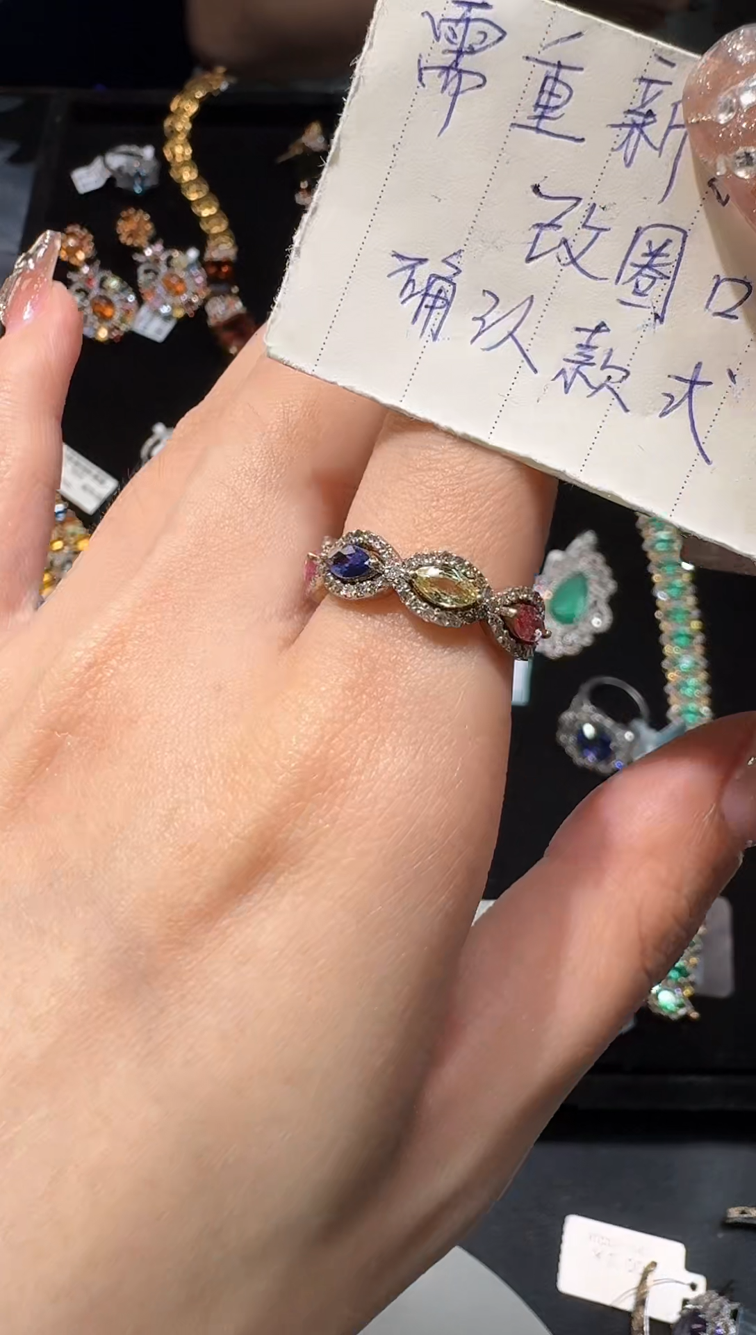 【闪购商品】定制蓝宝石戒指未镶嵌戒指