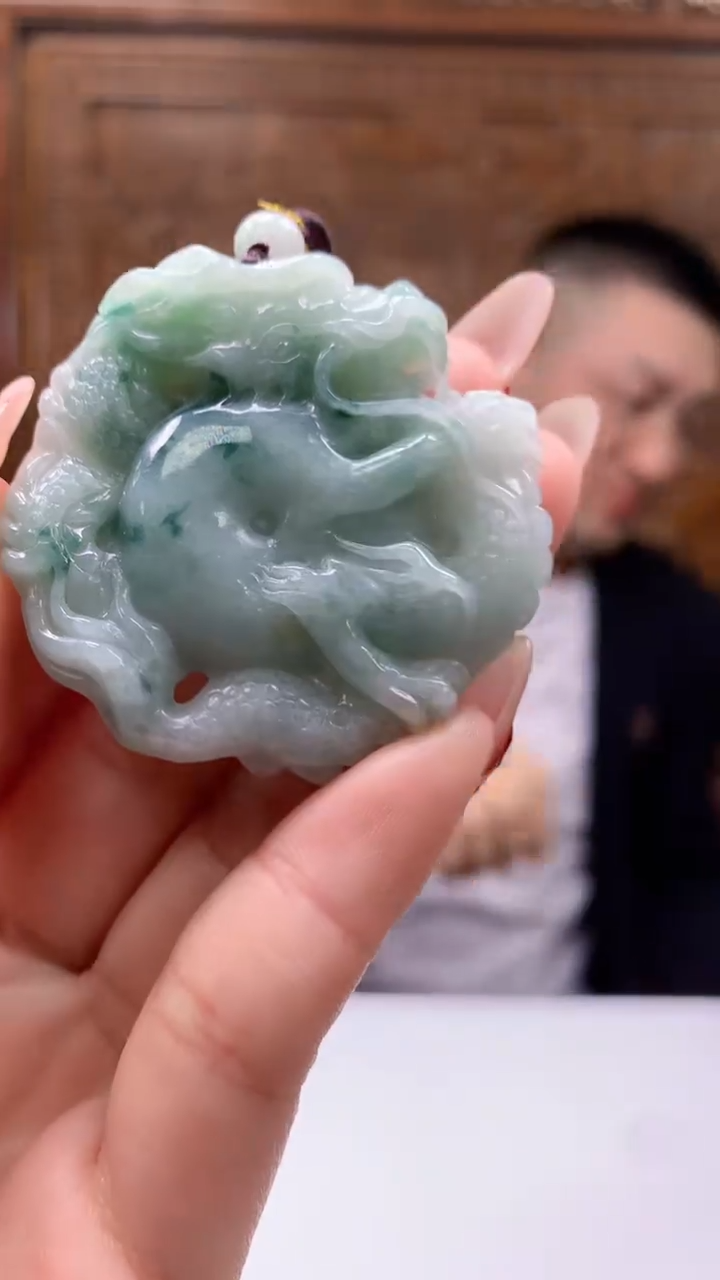 【闪购商品】定制翡翠未镶嵌1072ry-毛货挂件18