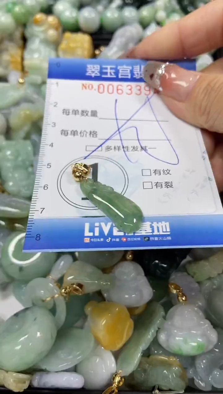 【闪购商品】翡翠颈饰未镶嵌闪购商品0063394多样性发其一