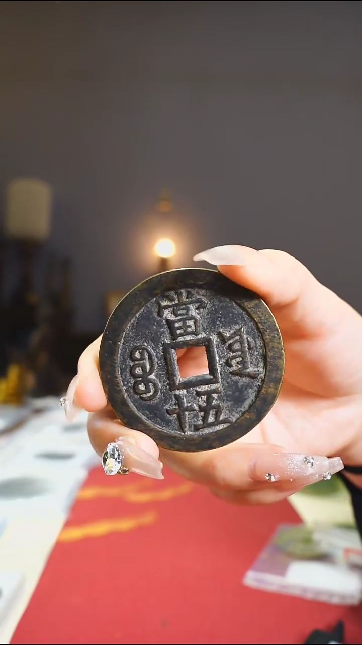 【闪购商品】铜咸丰宝源背五十5.4cm/0168223