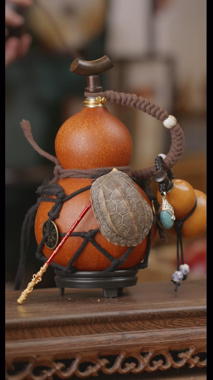 【闪购商品】316号精品天然大漆工艺防渗内胆酒葫芦~