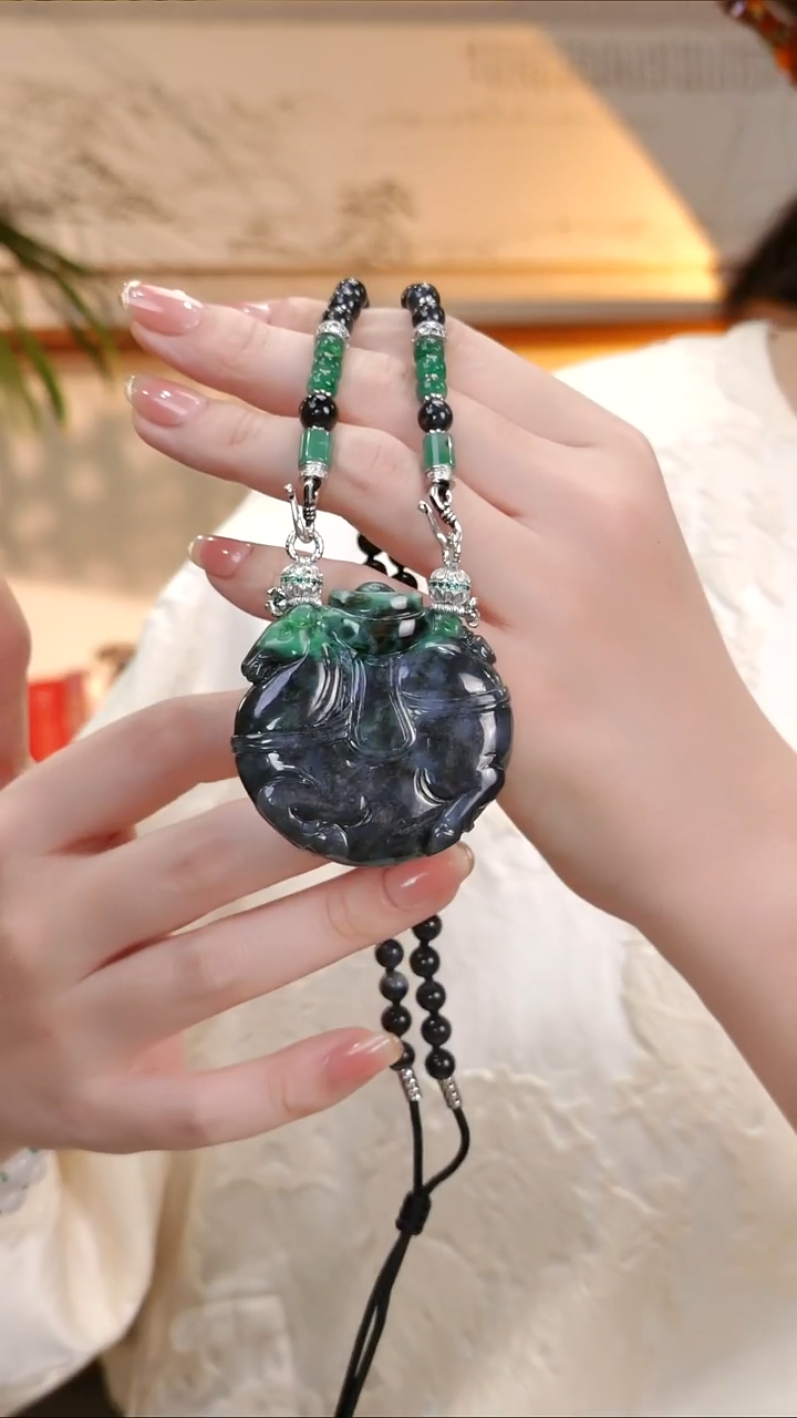 颈饰未镶嵌翡翠国风