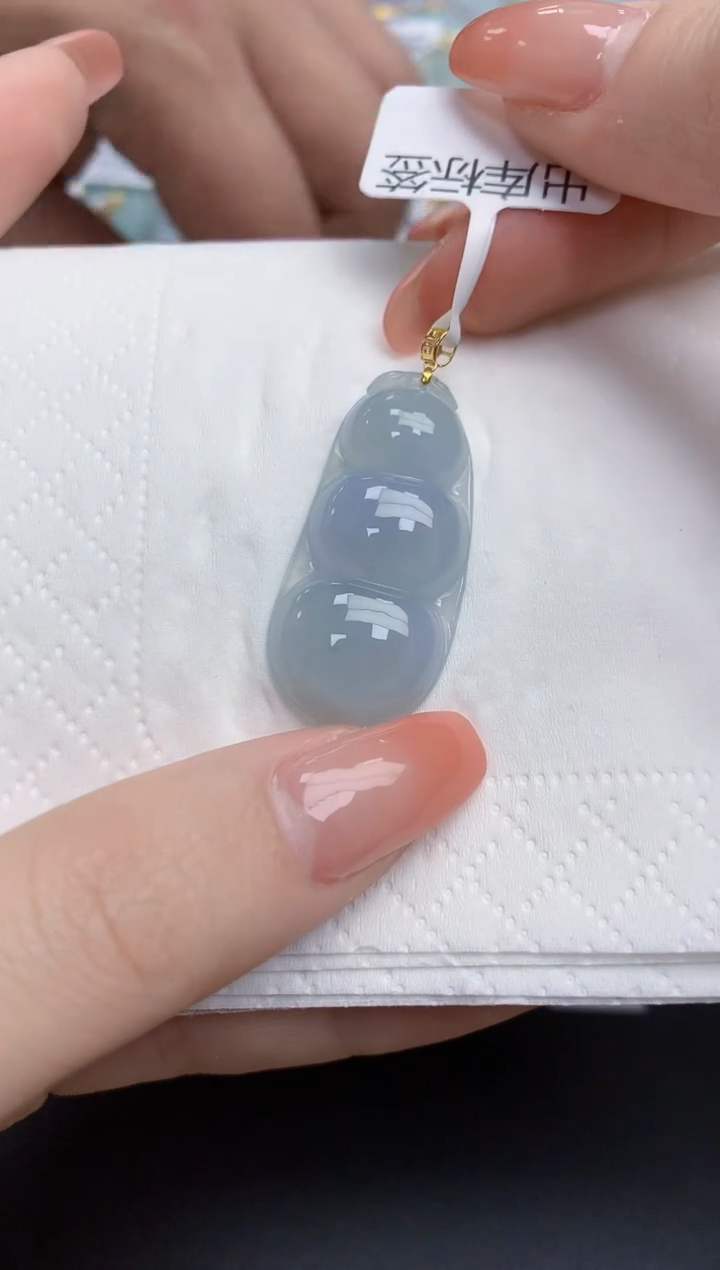 【闪购商品】翡翠颈饰18K金镶嵌天然缅甸翡翠A货