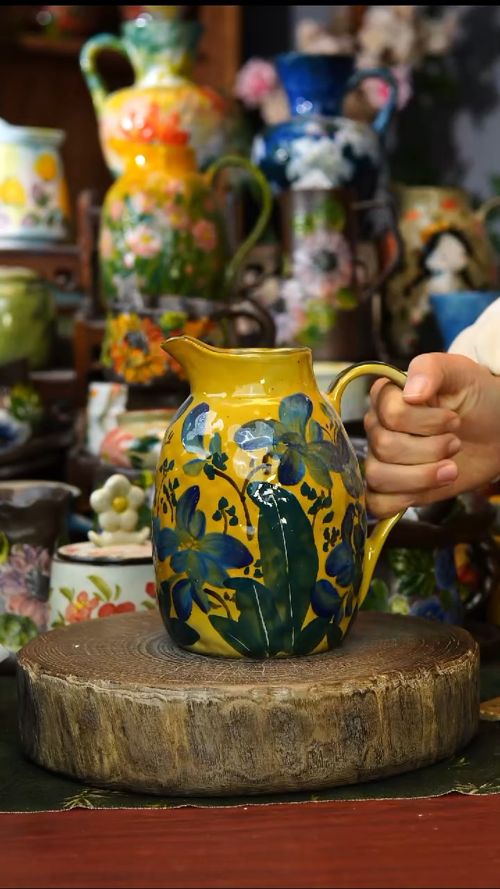 陶瓷98景德镇手工手绘釉下彩