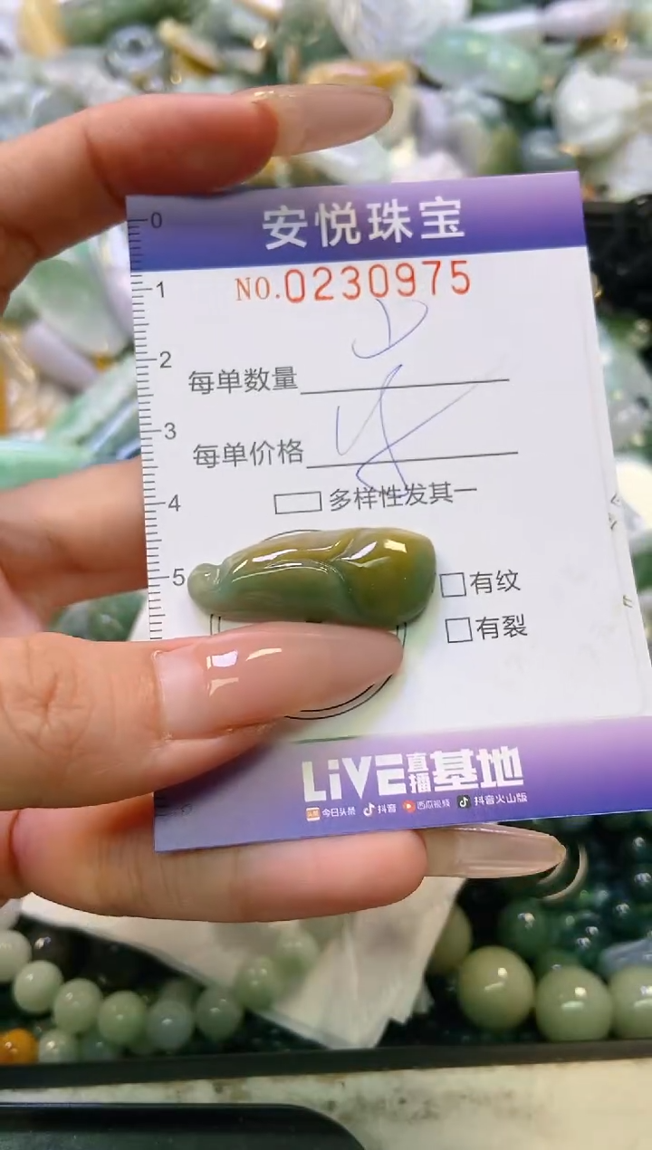 翡翠未镶嵌颈饰闪购0230975