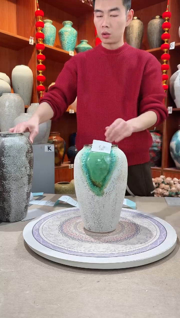 【闪购商品】瓶陶瓷花瓶 无花微瑕ZD235  