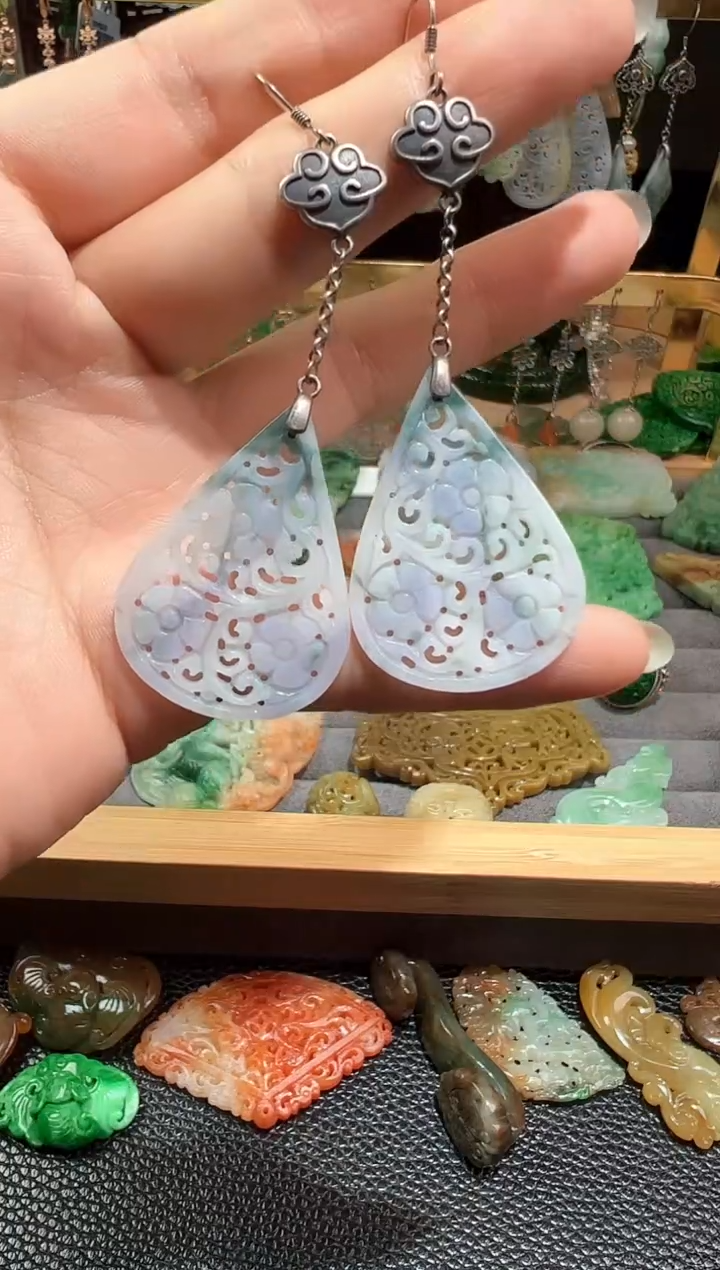 【闪购商品】定制翡翠银S925镶嵌翡翠