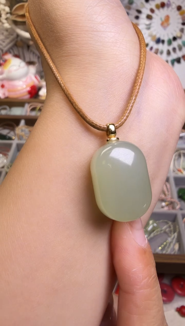 水晶摆件未镶嵌无事牌