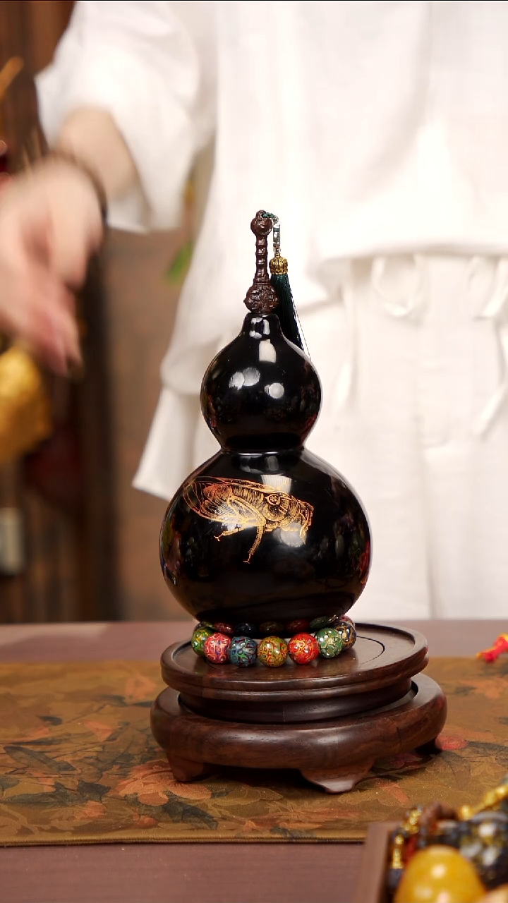 193易林高端工艺大漆酒葫芦--418