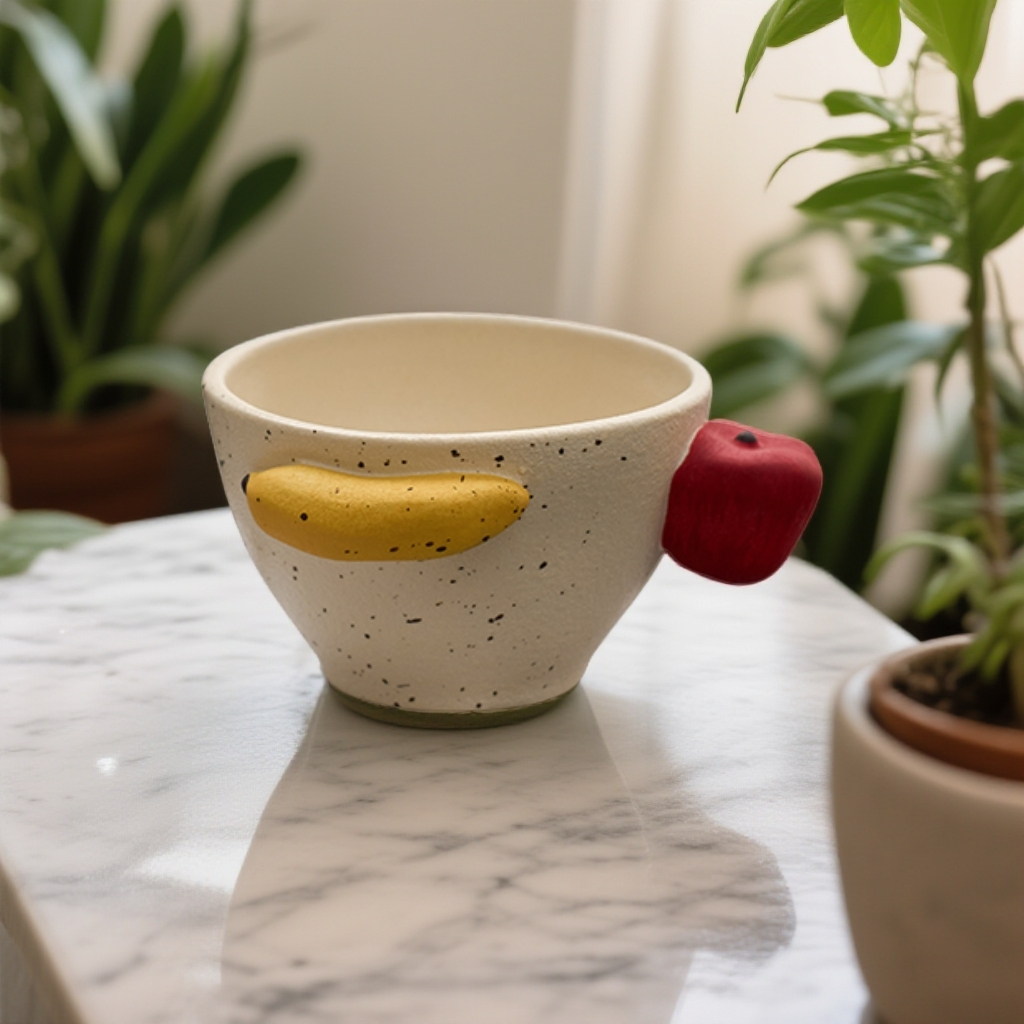 William Wilde香蕉苹果系列餐具/陶瓷碗 可爱家用创意米饭碗手工