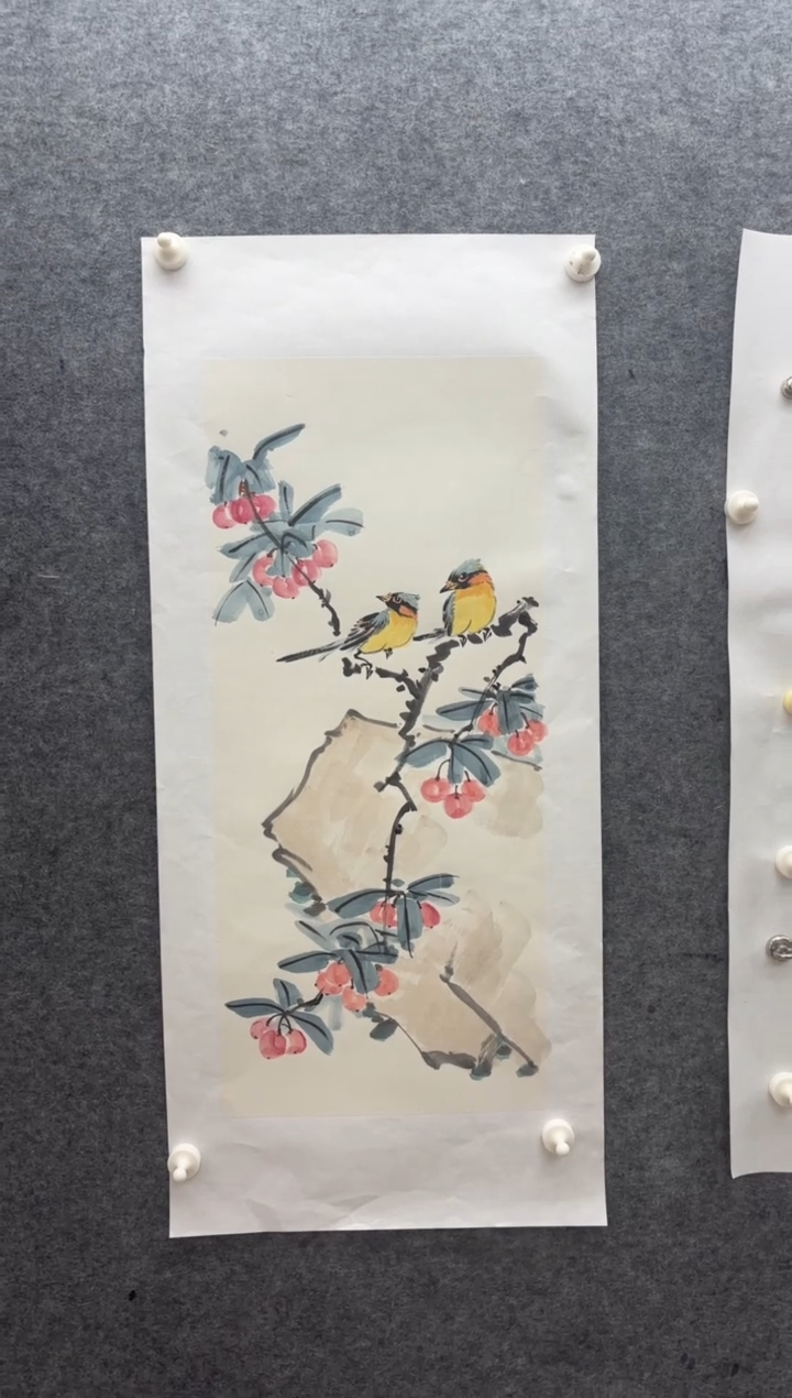 【闪购商品】国画盛祥昆精品手绘花鸟