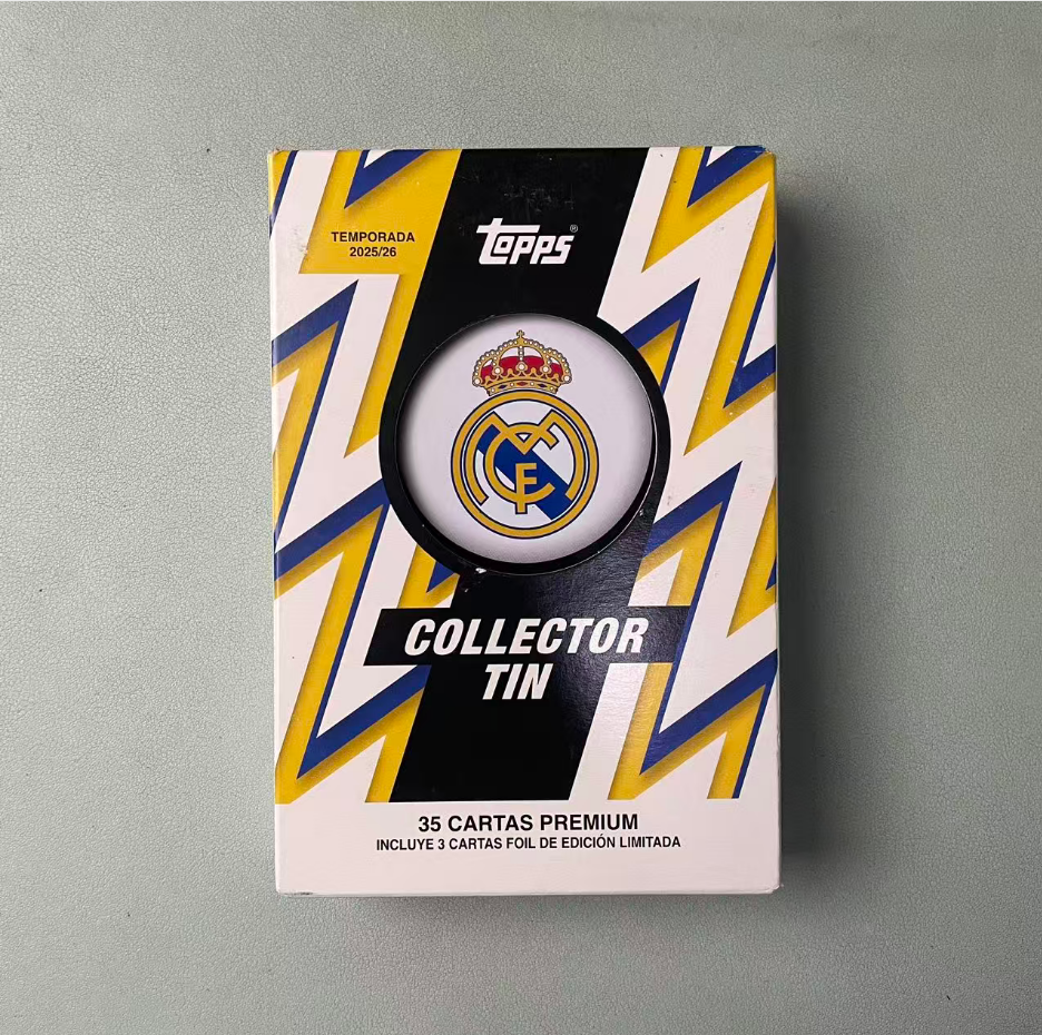 [代拆]Topps25/26 皇马铁盒 35张/盒 保带编盲盒（未成年禁拆）