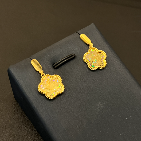 （1号货）放心黄金店 足金999耳环5.06克【货号60】