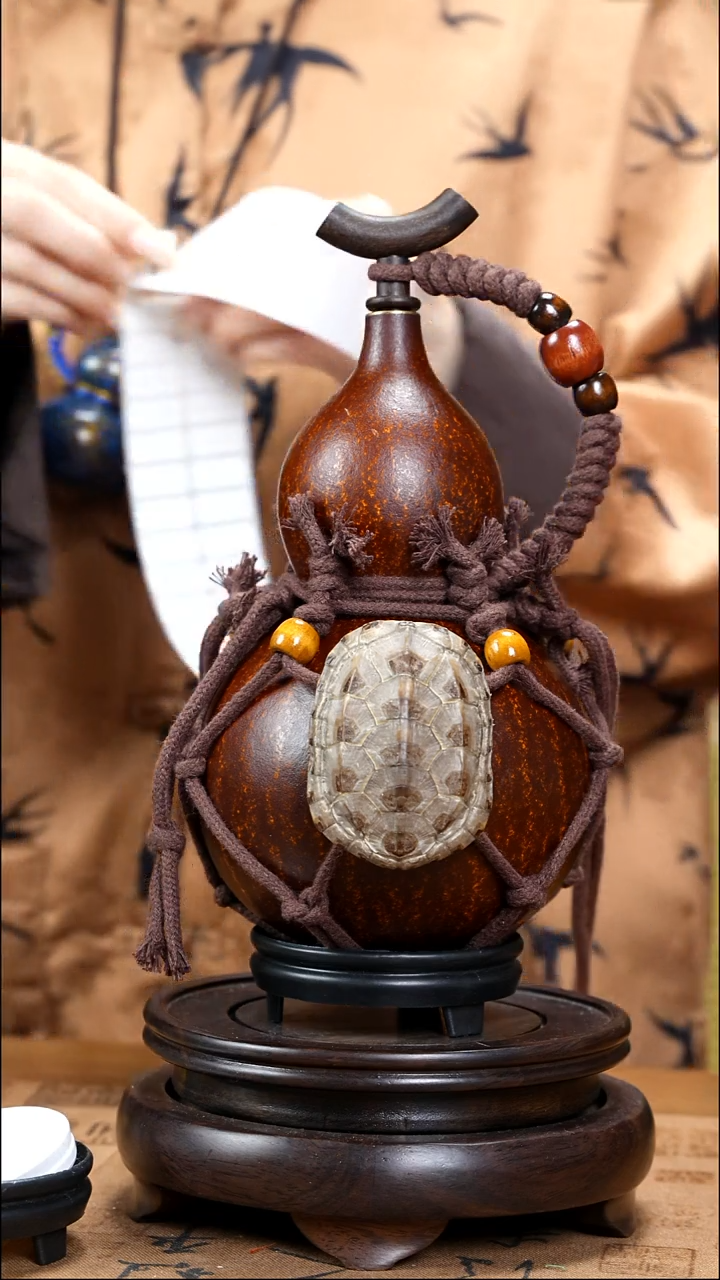 XB068网兜款大漆酒葫芦（现货现发）