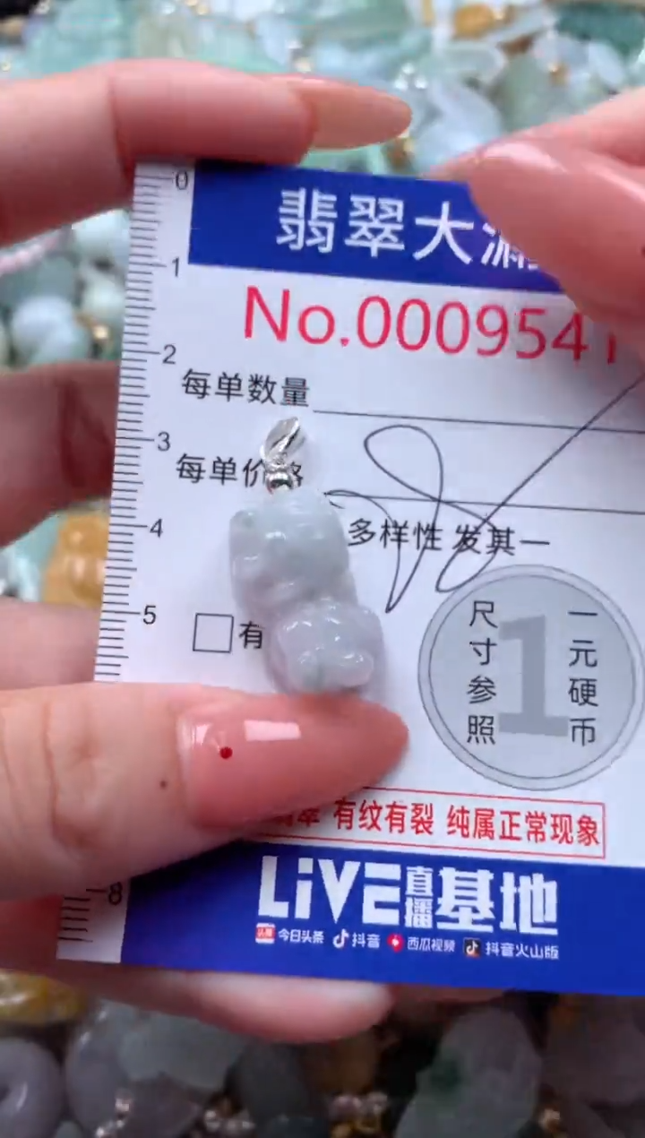 翡翠未镶嵌吊坠(不含链)9541