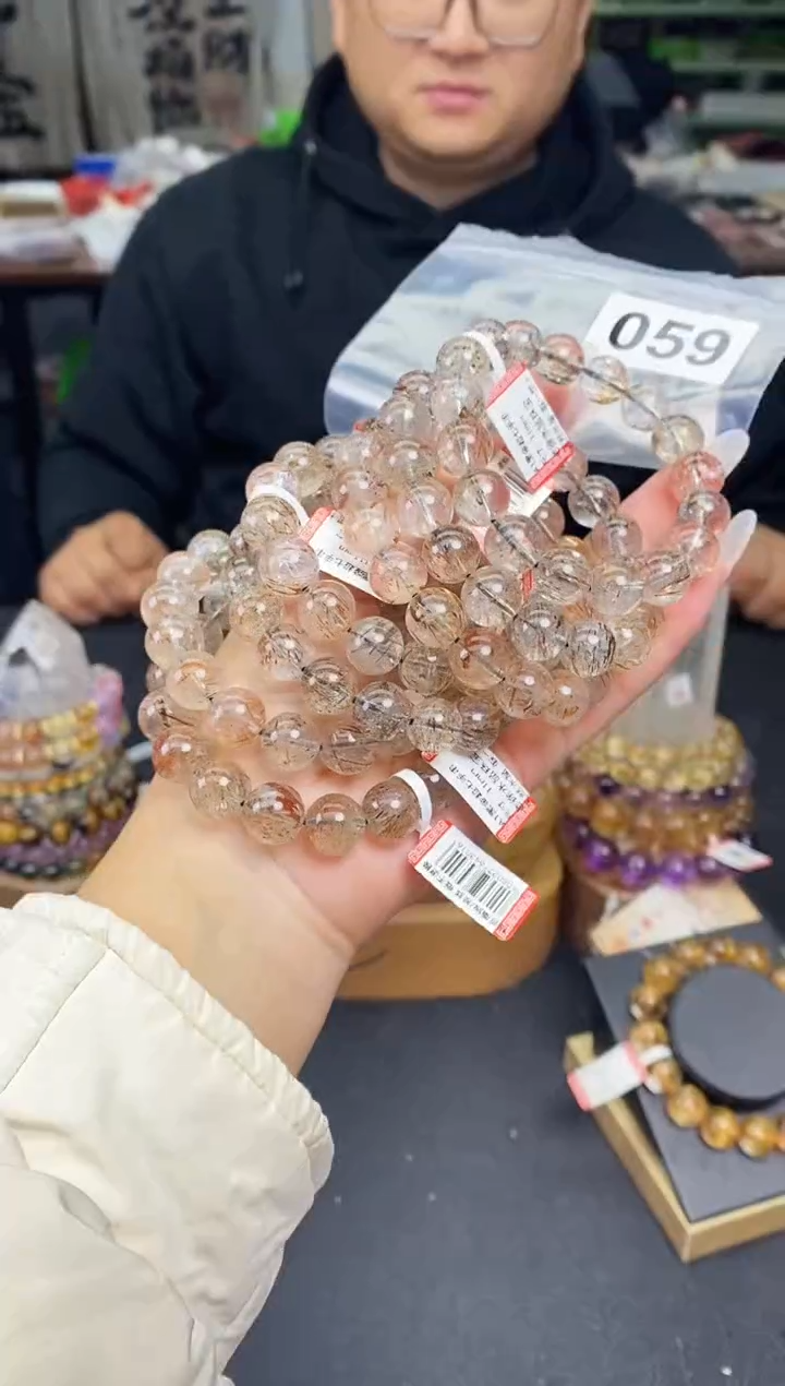 【闪购商品】水晶手串未镶嵌手串059多样性发其一