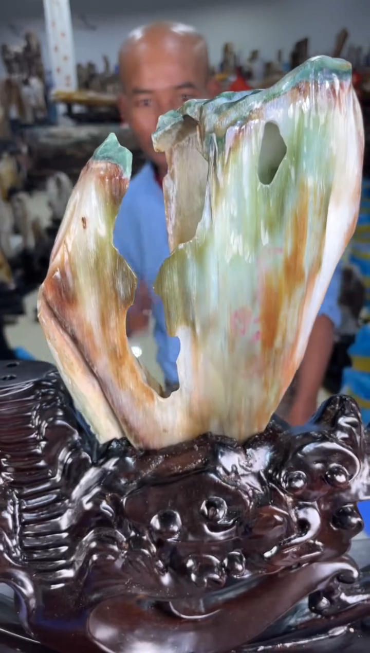 【闪购商品】硅化玉摆件未镶嵌48