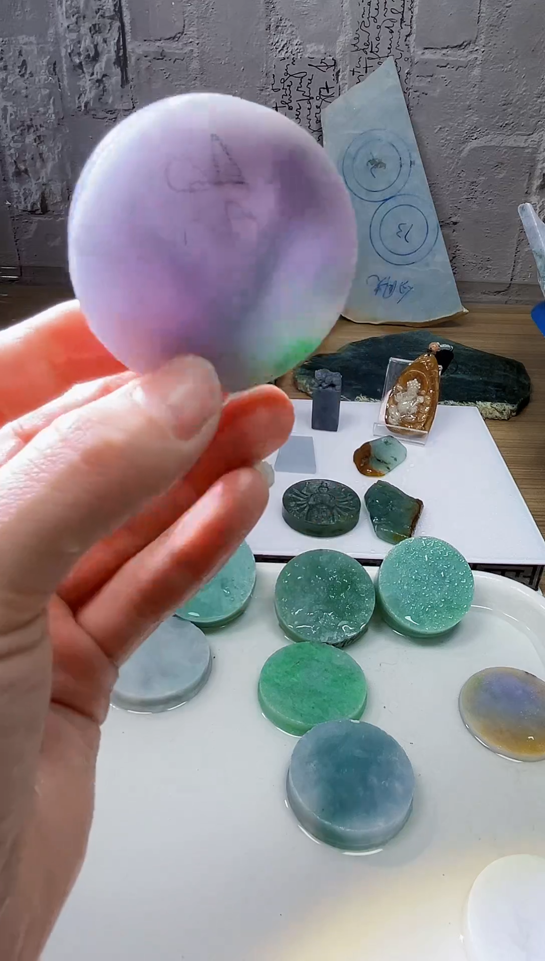 裸石翡翠天然翡翠A货余 南 921