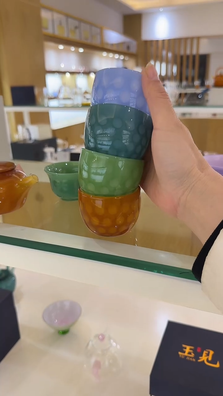 玉见东露套组四只主人杯