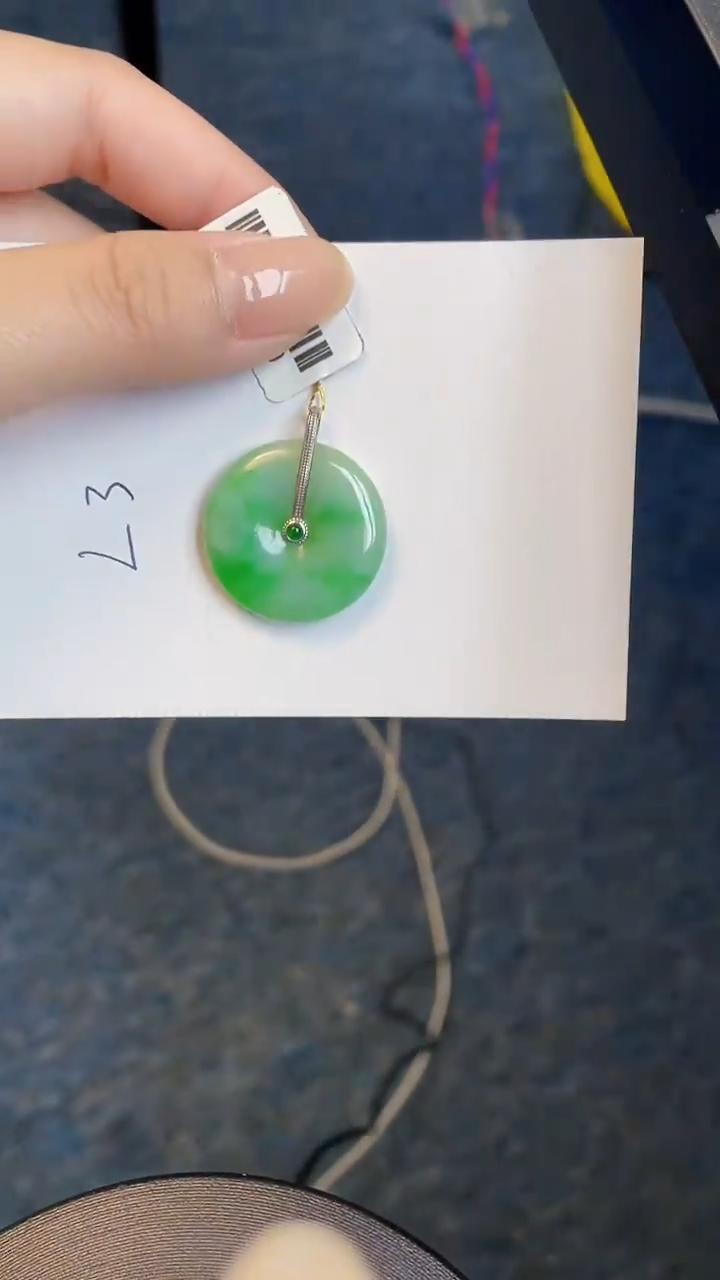 【闪购商品】翡翠颈饰18K金镶嵌00000000