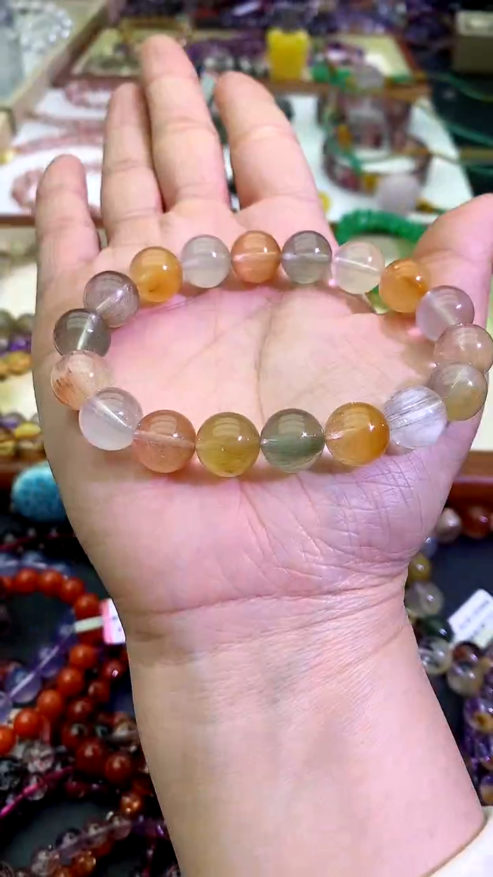 【闪购商品】发晶手链未镶嵌彩兔毛 11.5